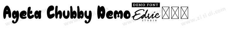 Ageta Chubby Demo字体转换
